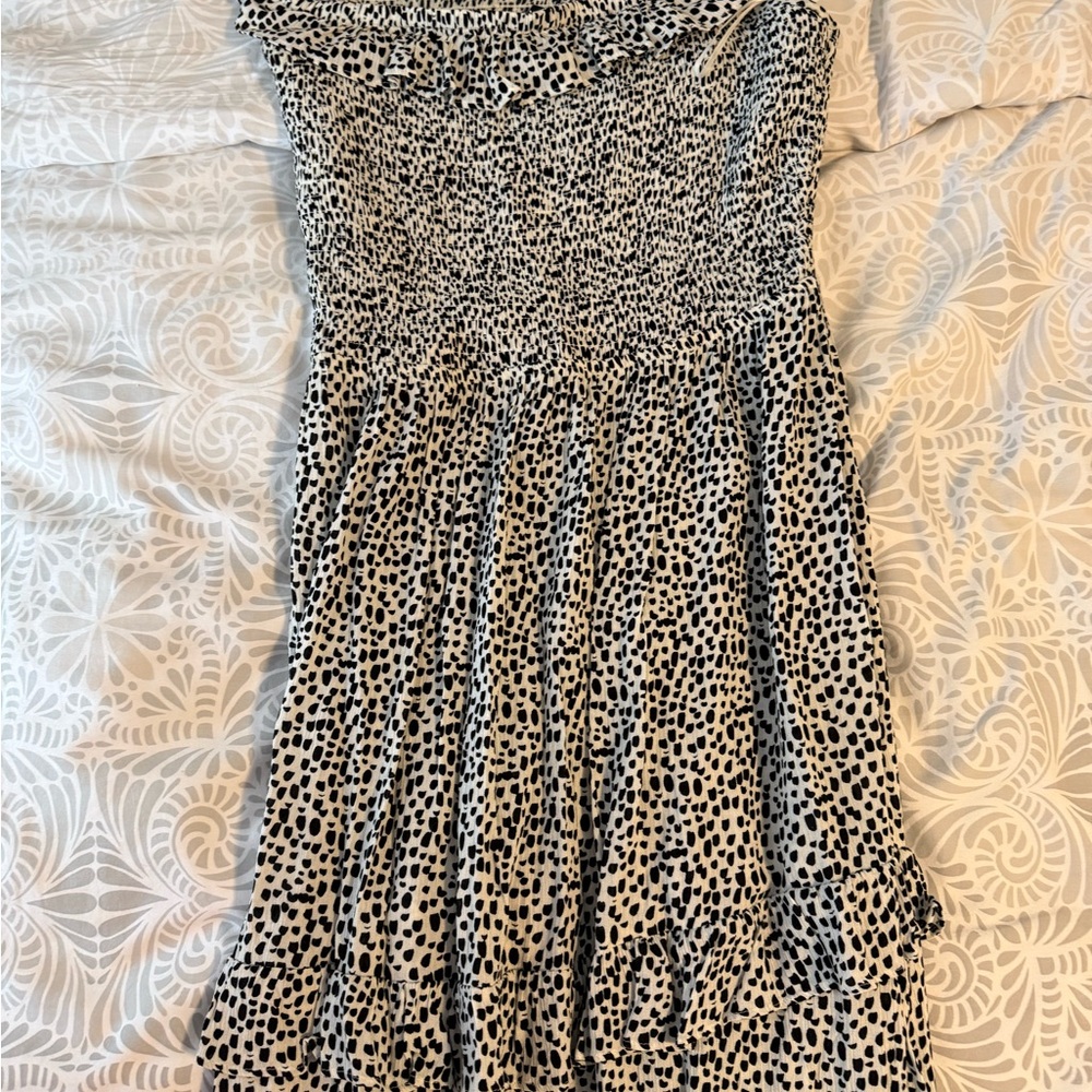 Express Black and White Maxi Dress size medium